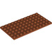 LEGO Dark Orange Plate 6 x 12 (3028)