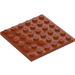 LEGO Dark Orange Plate 6 x 6 (3958)