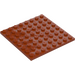 LEGO Donkeroranje Plaat 8 x 8 (41539 / 42534)