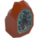 LEGO Dark Orange Rock with Transparent Light Blue Crystal (49656)