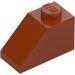 LEGO Mørk orange Skråning 1 x 2 (45°) (3040 / 6270)