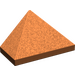 LEGO Orange sombre Pente 1 x 2 (45°) Tripler avec barre intérieure (3048)
