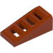 LEGO Mørk orange Skråning 1 x 2 x 0.7 (18°) med Grille (61409)