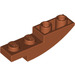 LEGO Dunkelorange Steigung 1 x 4 Gebogen Invertiert (13547)