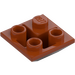 LEGO Donkeroranje Helling 2 x 2 (45°) Omgekeerd (3676)