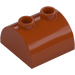 LEGO Dark Orange Slope 2 x 2 Curved with 2 Studs on Top (30165)