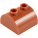 LEGO Dark Orange Slope 2 x 2 Curved with 2 Studs on Top (30165)