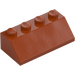 LEGO Dark Orange Slope 2 x 4 (45°) with Rough Surface (3037)