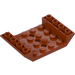 LEGO Dark Orange Slope 4 x 6 (45°) Double Inverted with Open Center with 3 Holes (30283 / 60219)