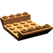 LEGO Donkeroranje Helling 4 x 6 (45°) Dubbele Omgekeerd met Open Midden zonder gaten (30283 / 60219)