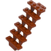 레고 다크 오렌지 계단 7 x 4 x 6 Open (30134)
