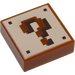 LEGO Dark Orange Tile 1 x 1 with Pixelated Light Brown Question Mark with Groove (3070 / 68945)