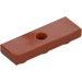 LEGO Dark Orange Tile 1 x 3 Inverted with Hole (35459)