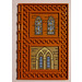 LEGO Orange sombre Tuile 10 x 16 avec Goujons sur Edges avec Leaded Windows Autocollant (69934)