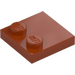 LEGO Dark Orange Tile 2 x 2 with Studs on Edge (33909)