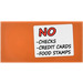 LEGO Dark Orange Tile 2 x 4 with &#039;NO CHECKS CREDIT CARDS FOOD STAMPS&#039; Sticker (87079)