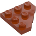 LEGO Dark Orange Wedge Plate 3 x 3 Corner (2450)