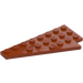 LEGO Dunkelorange Keil Platte 4 x 8 Flügel Links mit unterer Noppenkerbe (3933 / 45174)