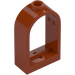 레고 다크 오렌지 창틀 1 x 2 x 2.7 ~와 함께 둥근 맨 위 (30044)
