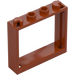 LEGO Dark Orange Window Frame 1 x 4 x 3 (60594)