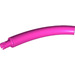 LEGO Dark Pink Animal Tail Middle Section with Technic Pin (40378 / 51274)
