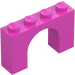 LEGO Dark Pink Arch 1 x 4 x 2 (6182)