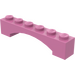 LEGO Dark Pink Arch 1 x 6 Raised Bow (92950)
