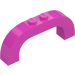 LEGO Dark Pink Arch 1 x 6 x 2 with Curved Top (6183 / 24434)