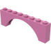 LEGO Dark Pink Arch 1 x 8 x 2 Thick Top and Reinforced Underside (3308)