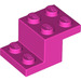 LEGO Donkerroze Beugel 2 x 3 met Plaat en Step met Studhouder aan de onderzijde (73562)