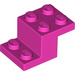 LEGO Dark Pink Bracket 2 x 3 with Plate and Step without Bottom Stud Holder (18671)