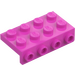 LEGO Dark Pink Bracket 2 x 4 with 1 x 4 Downwards Plate (5175)