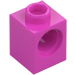 LEGO Rose Foncé Brique 1 x 1 avec Trou (6541)