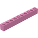 LEGO Dark Pink Brick 1 x 10 (6111)