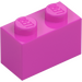 LEGO Rose Foncé Brique 1 x 2 avec tube inférieur (3004 / 93792)