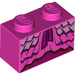 LEGO Rose foncé Brique 1 x 2 avec dress avec tube inférieur (3004 / 53200)