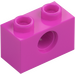 LEGO Dark Pink Brick 1 x 2 with Hole (3700)