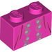 LEGO Dark Pink Brick 1 x 2 with Padma Patil Dress with Bottom Tube (69893 / 69895)