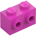 LEGO Dark Pink Brick 1 x 2 with Studs on One Side (11211)