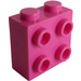 LEGO Mørk rosa Kloss 1 x 2 x 1.6 med Knotter på En Side (1939 / 22885)