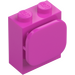 LEGO Dark Pink Brick 1 x 2 x 2 with Paper / Photo Holder (37452)