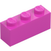 LEGO Donkerroze Steen 1 x 3 (3622 / 45505)