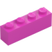 LEGO Dark Pink Brick 1 x 4 (3010 / 6146)