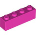 LEGO Rose foncé Brique 1 x 4 (3010 / 6146)