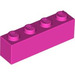 LEGO Dark Pink Brick 1 x 4 (3010 / 6146)