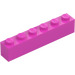 LEGO Dark Pink Brick 1 x 6 (3009)