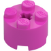 LEGO Rose Foncé Brique 2 x 2 Rond (3941 / 6143)