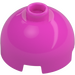 LEGO Dark Pink Brick 2 x 2 Round with Dome Top (with Axle Holder) (3262 / 30367)