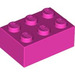 LEGO Dunkelpink Backstein 2 x 3 (3002)