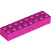 LEGO Donkerroze Steen 2 x 8 (3007 / 93888)